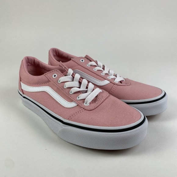 Vans Ward Canvas Sneakers Powder Pink Kids Size 3 Brand New - Picture 2 of 16